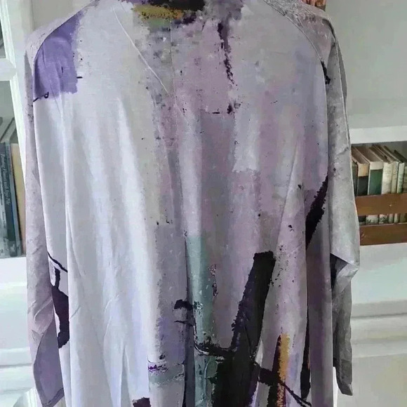 3 Potato Open Cardigan - Colors: Lavenders, Greens, Browns - Size: L - Picture 4 of 7